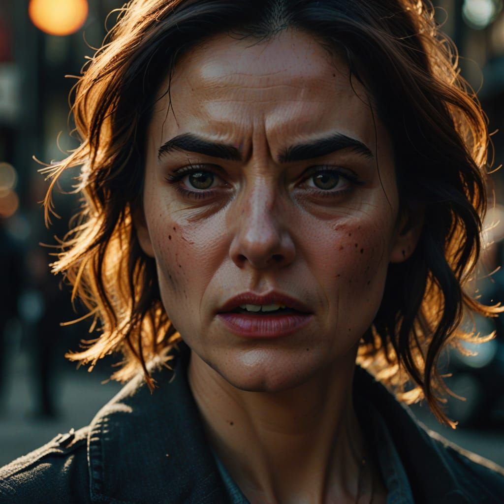 A Woman's Fury in Cinematic Close-Up