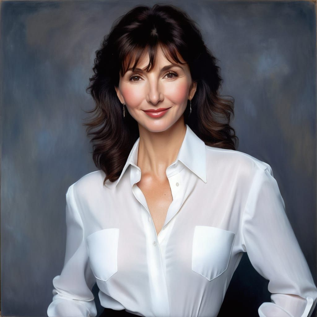 Impressionistic Portrait of a Saucy Young Woman