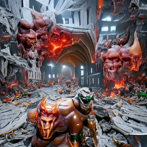 DOOM Eternal Cyberdemon in 8k Resolution