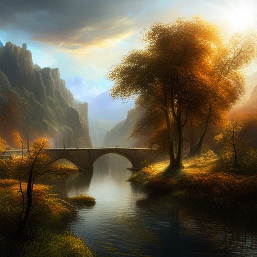 An impressionist image in the style of JMW Turner