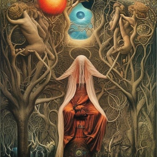 Surreal Alternate Reality as Oil Painting