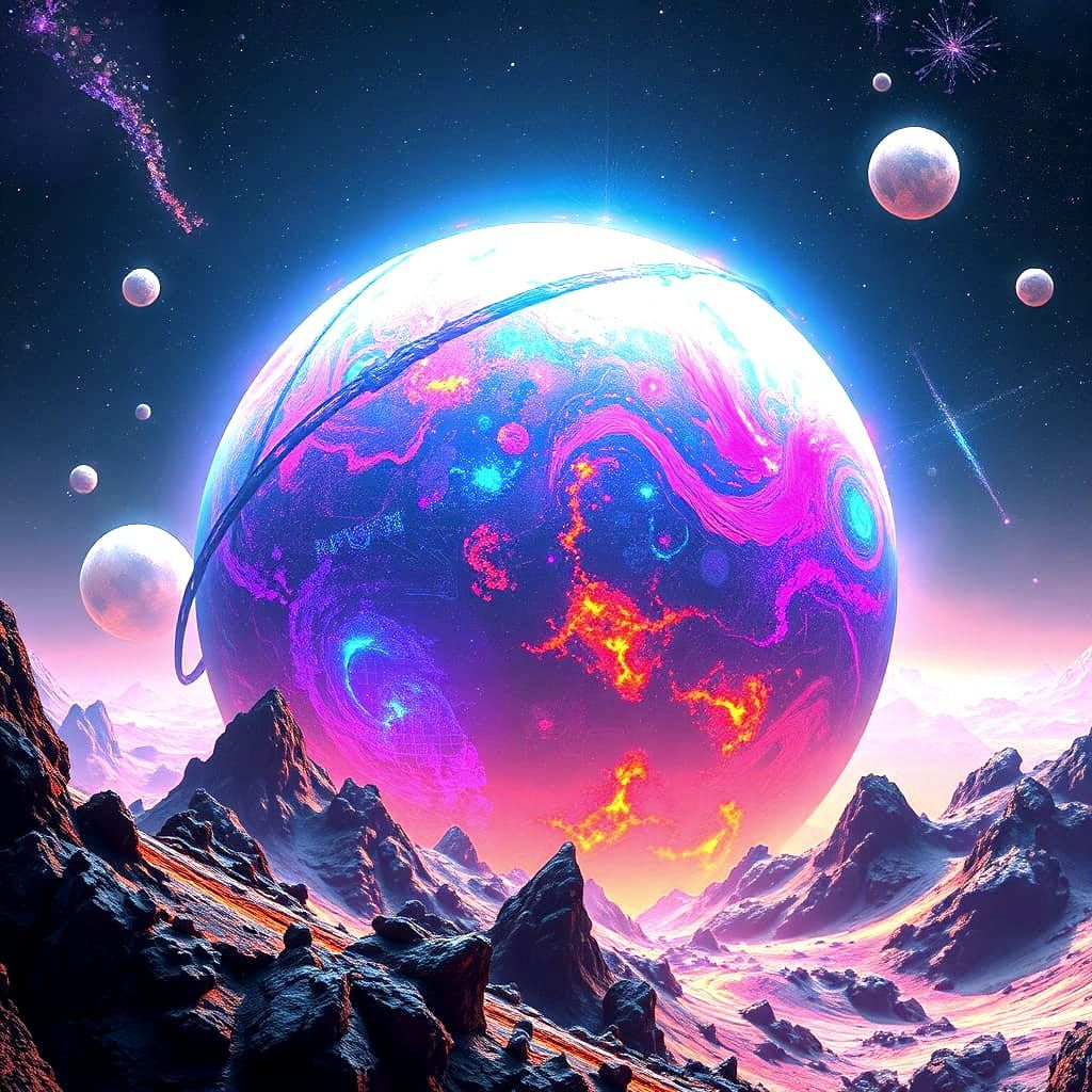 Surreal Alien World Unveiled in Vibrant, High-Definition Fan...