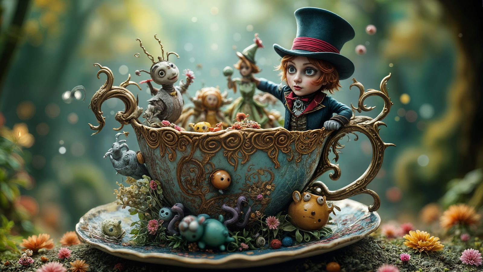 Whimsical Royal Chaos in a Teacup