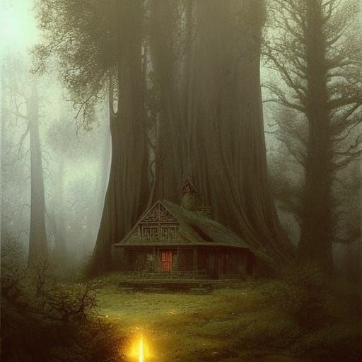 Beautiful Cottage out in the middle of nowhere in the forest...