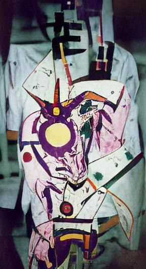 Evangelion Unit-01 Transformation: Abstract Digital Art
