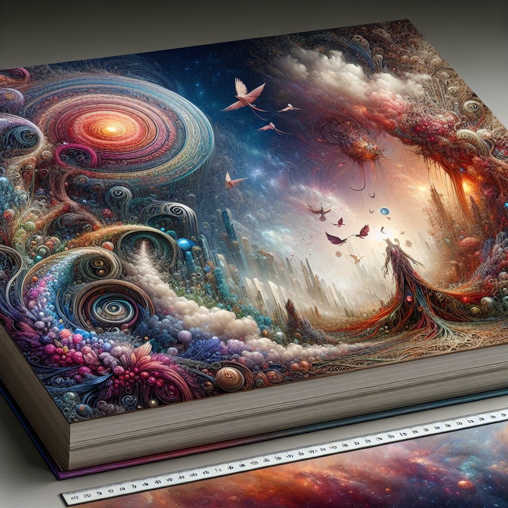 Fantasy Concept Art: Interconnected Living Forms in Deep Col...