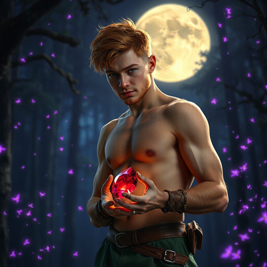 Ginger Scout with Ruby in Enchanted Forest