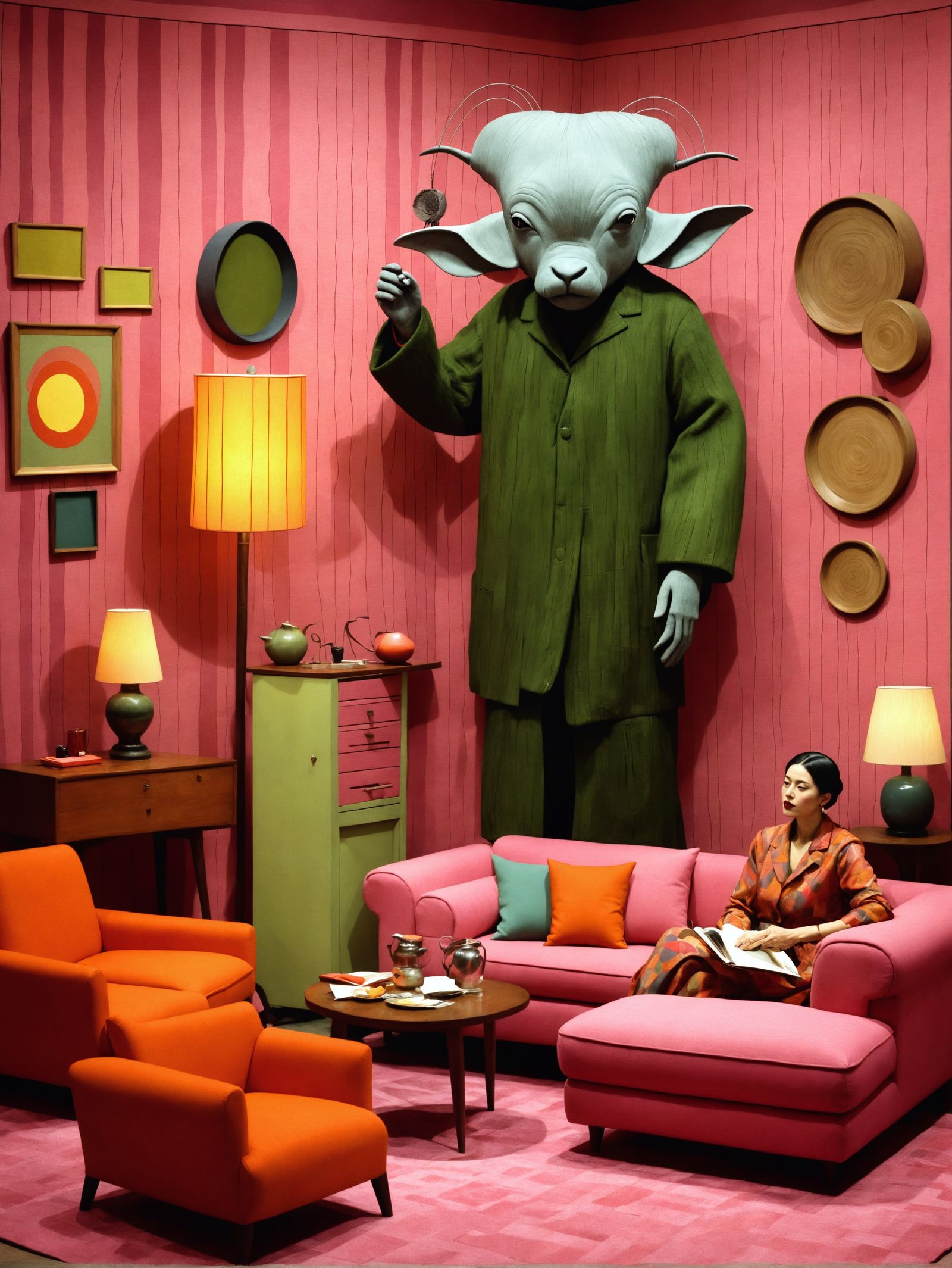 Living room with alien design 👽💗