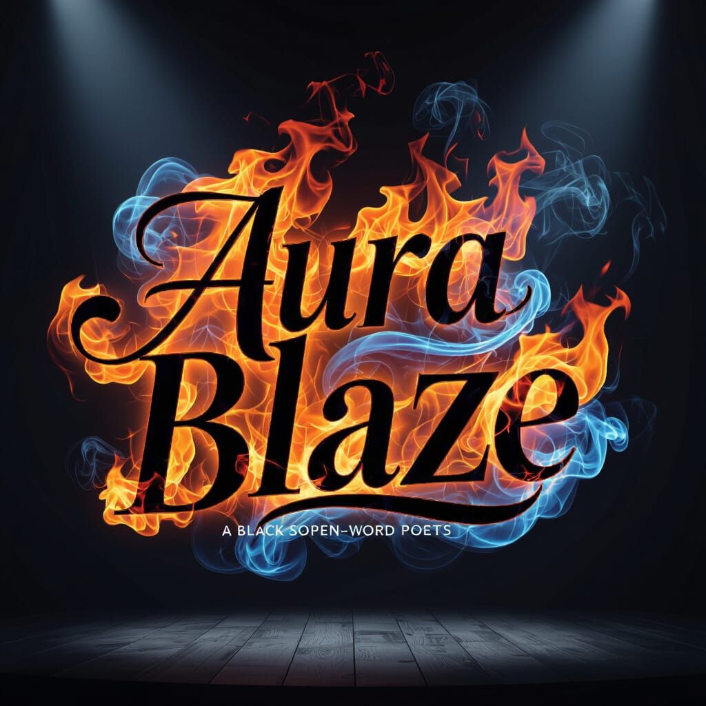 Aura Blaze Logo: Urban Elegance with Fiery Accents