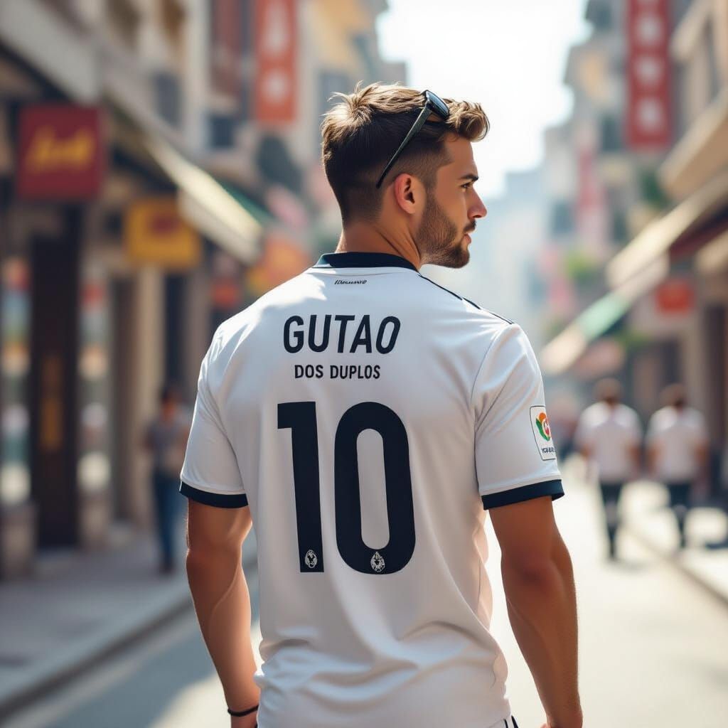 Hyperrealistic Digital Art of Soccer Player 'Gutao dos Duplo...