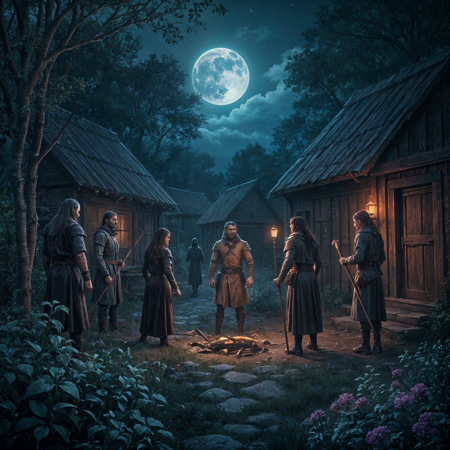 Cinematic Floral Still Life in Deep Color