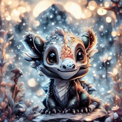 Detailed Dragons in High Contrast Cinematic Style