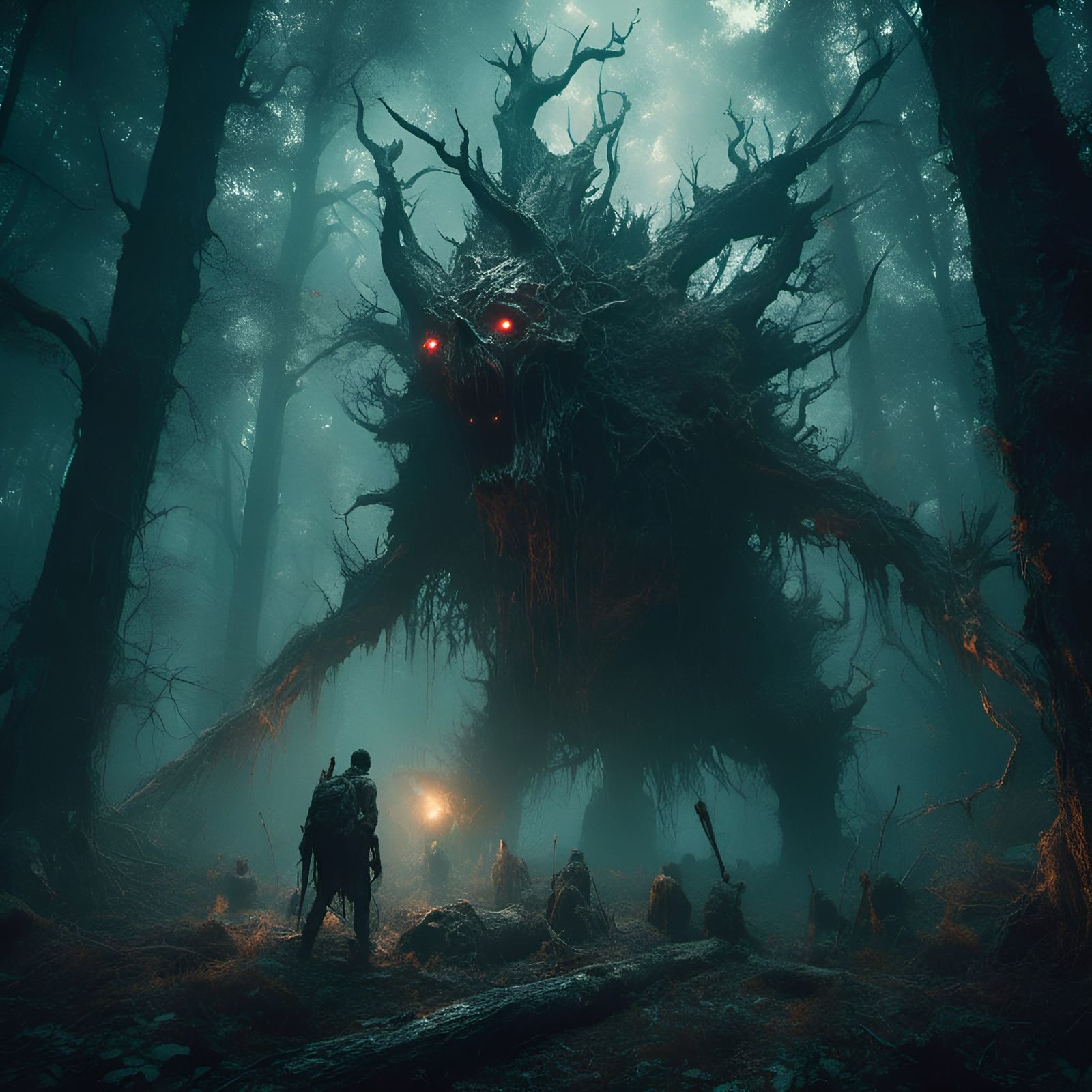Spooky Forest Guardian: A Macabre Horror Masterpiece