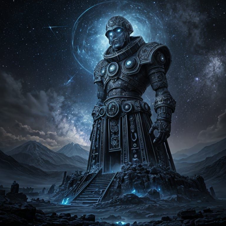 Celestial Cannabis Golem Guards Alien Observatory