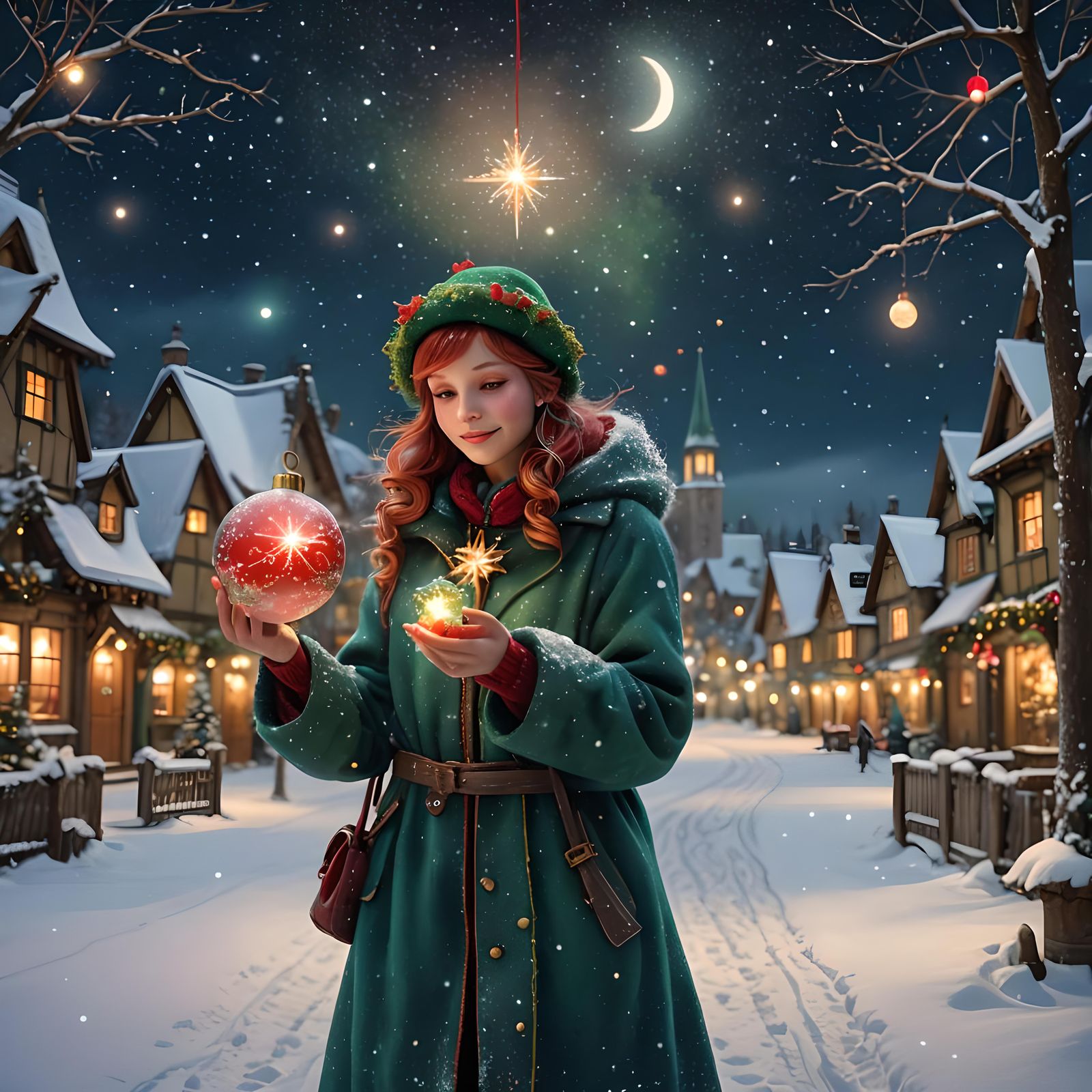 Fantastical Christmas Fairy Concept Art