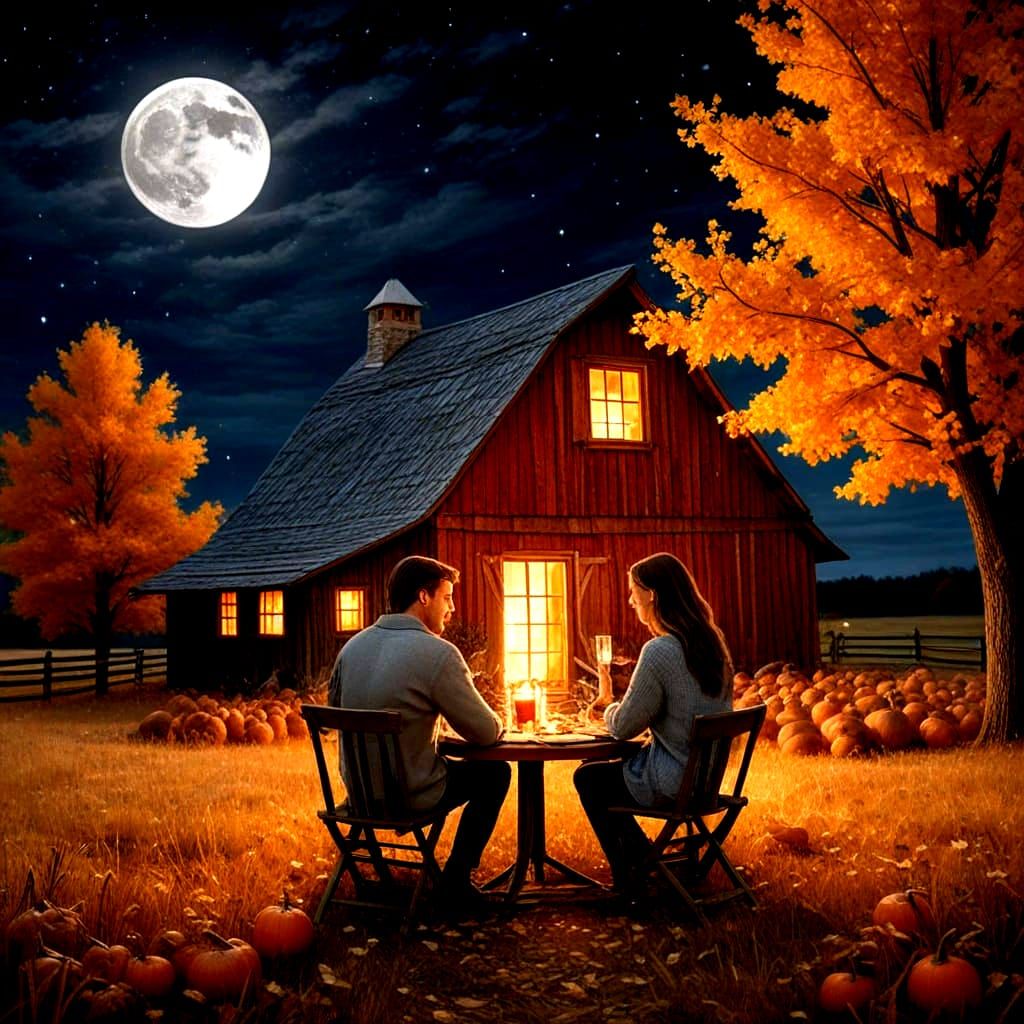 Stargazing Autumn Date Night in Golden Meadow