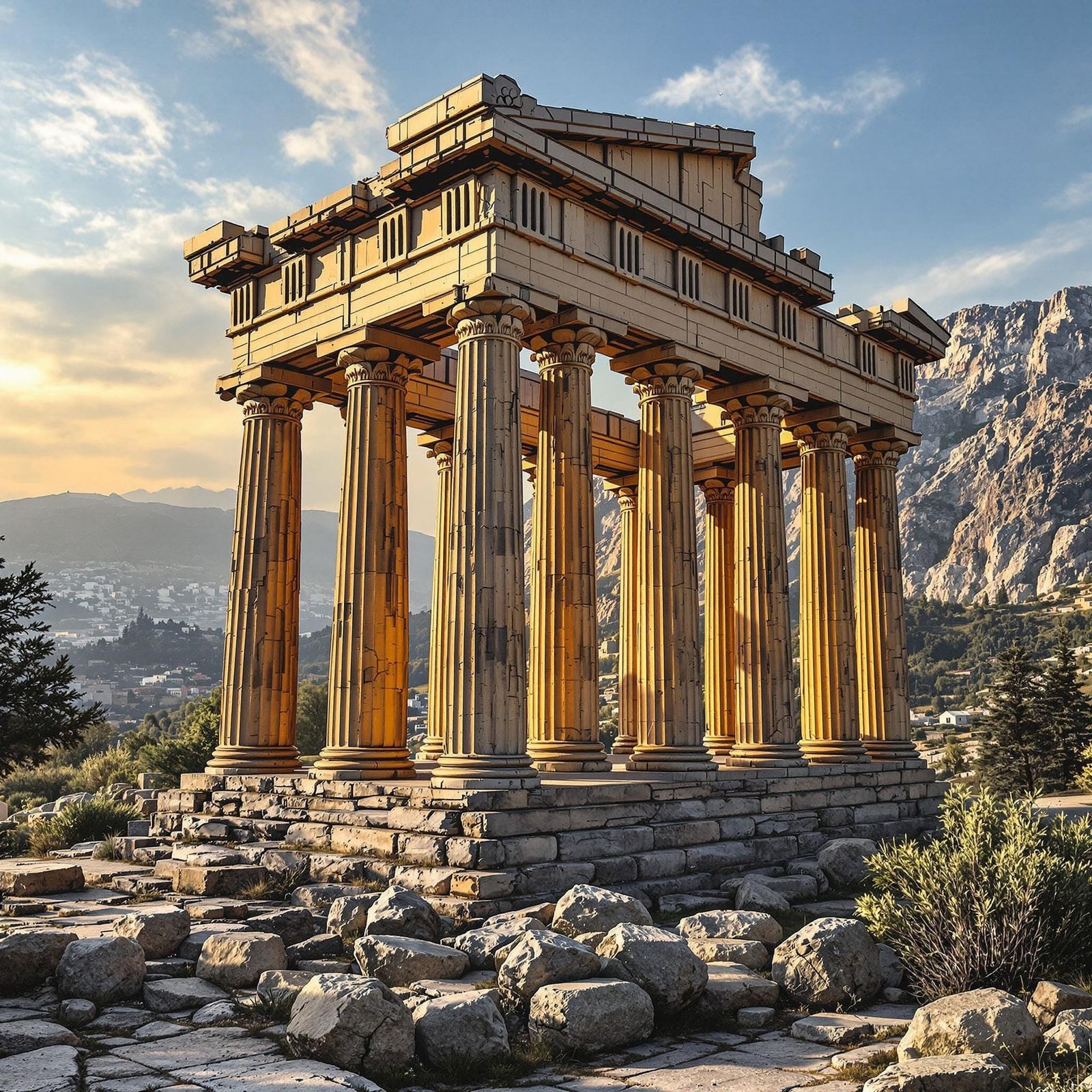 AI Interpretation of Ancient Greece