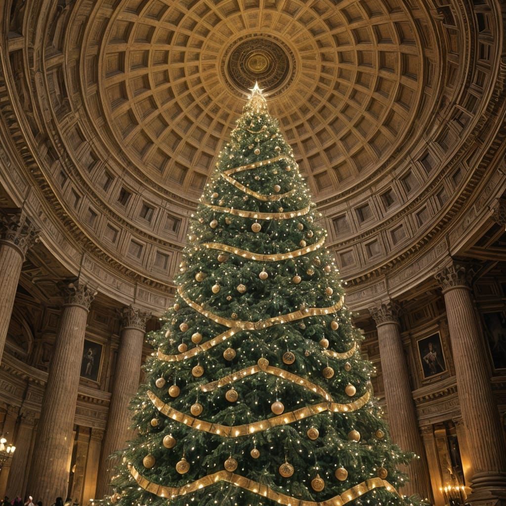 Ancient Architecture Transformed by a Towering Christmas Spe...