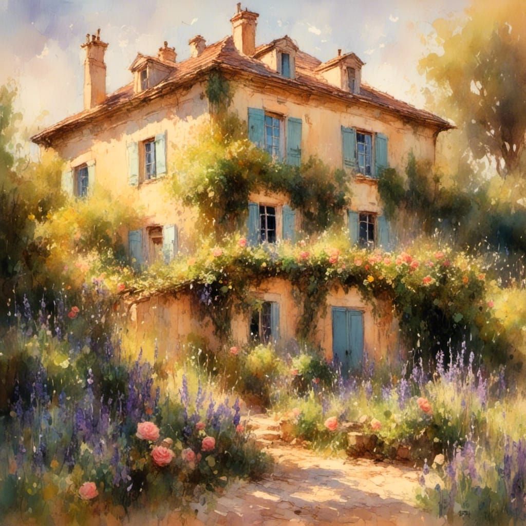 A charming French Manor House in Provence.