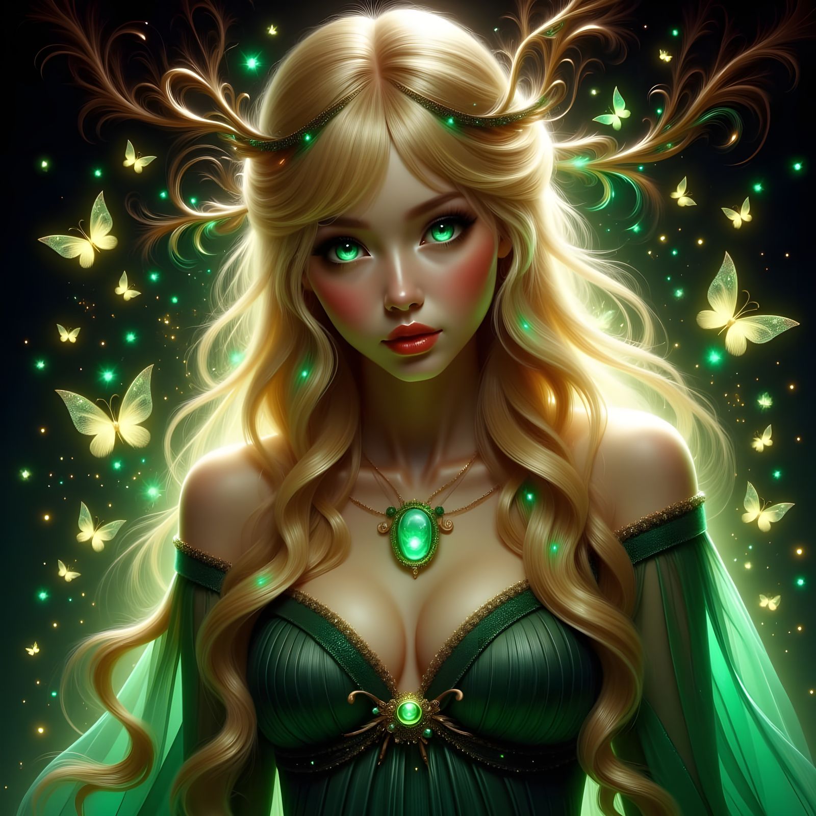 Enchanting Norse Goddess in Radiant Beauty