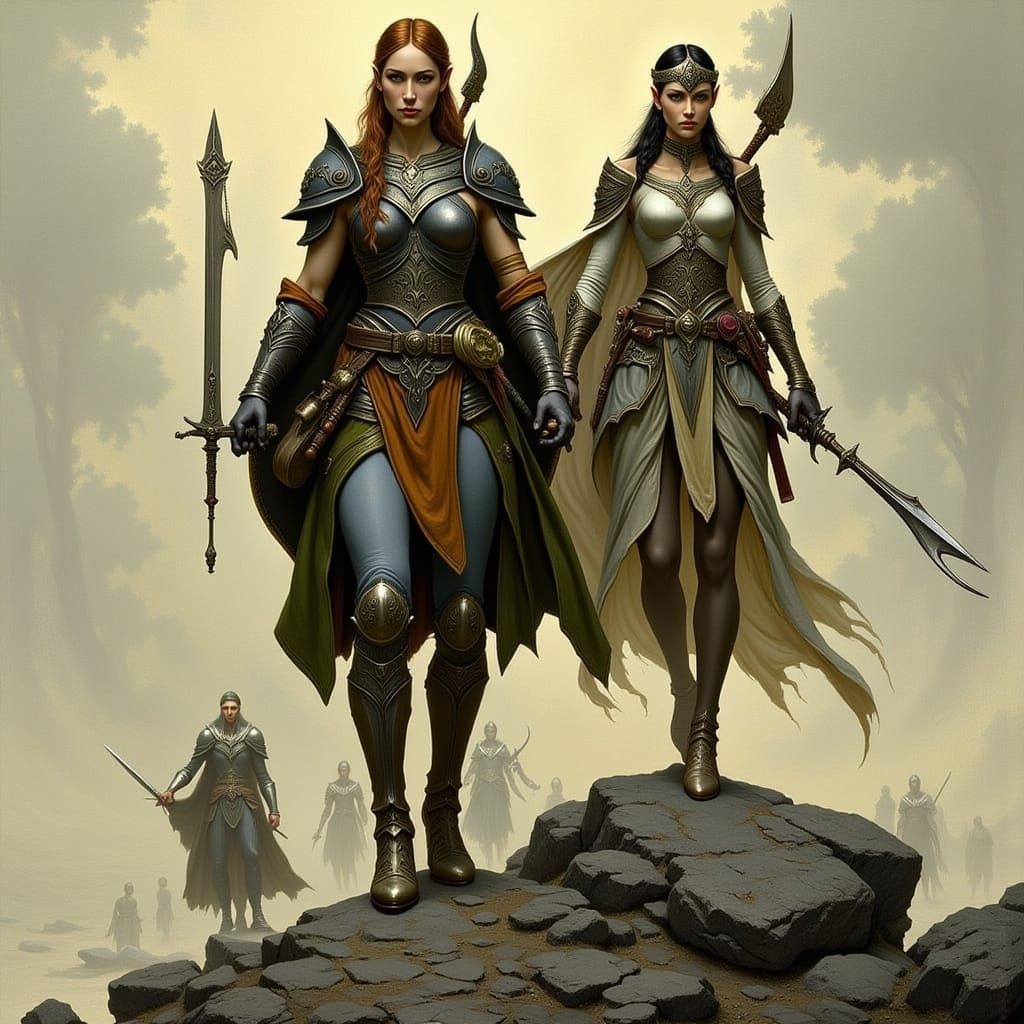 Cyberpunk Warrior Queen of the 96 Tears Flux