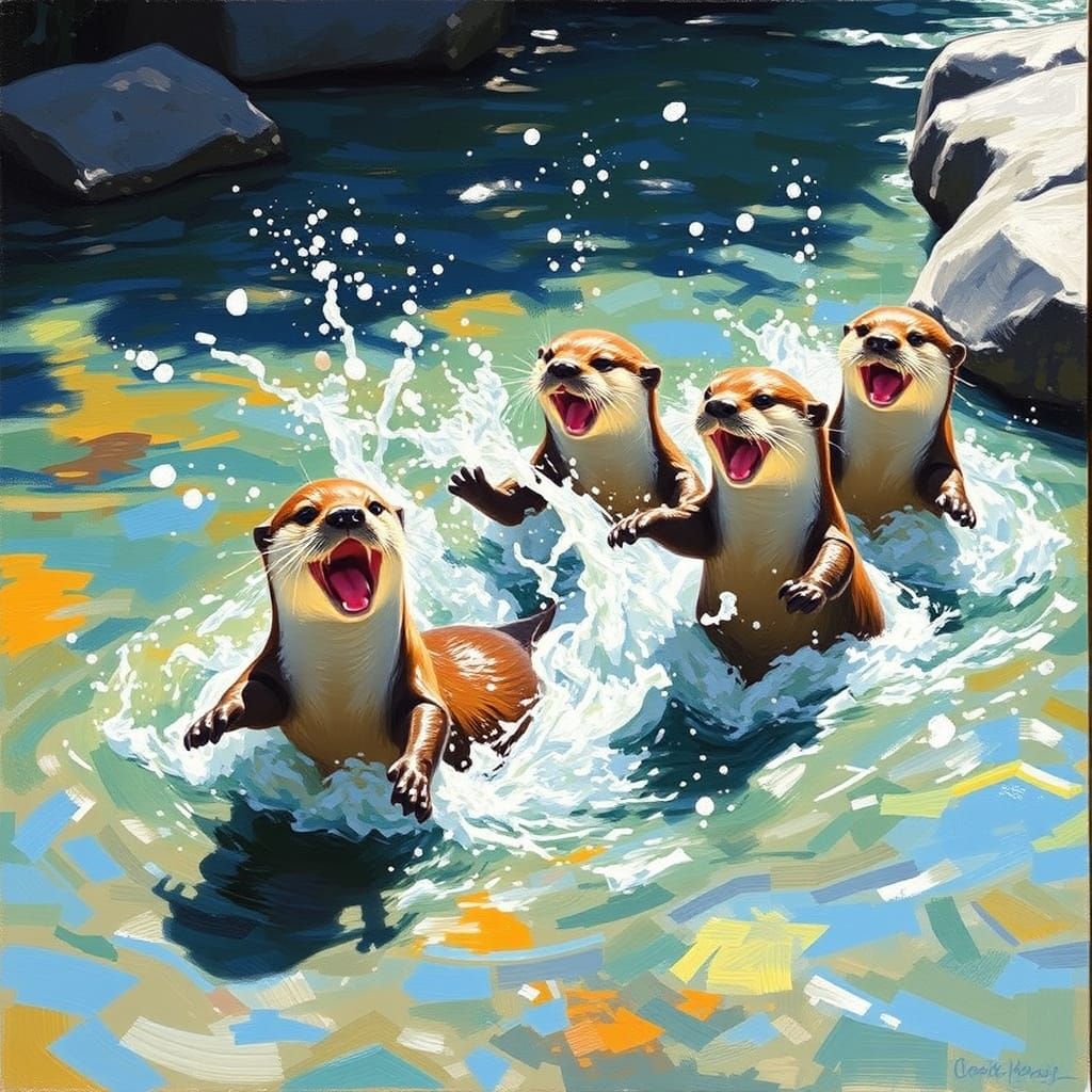 Otters just wanna have fun