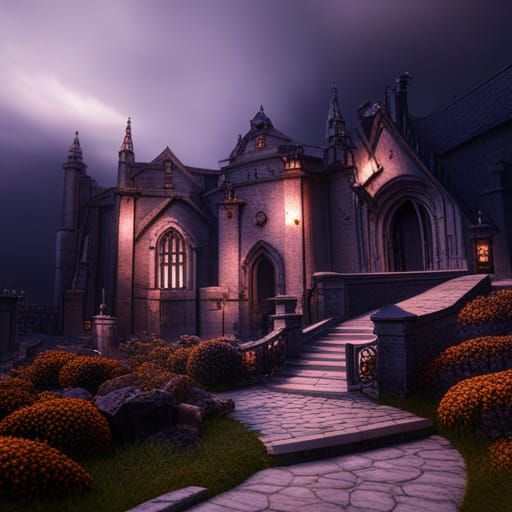 Fantastical Vampire in Detailed Matte Painting
