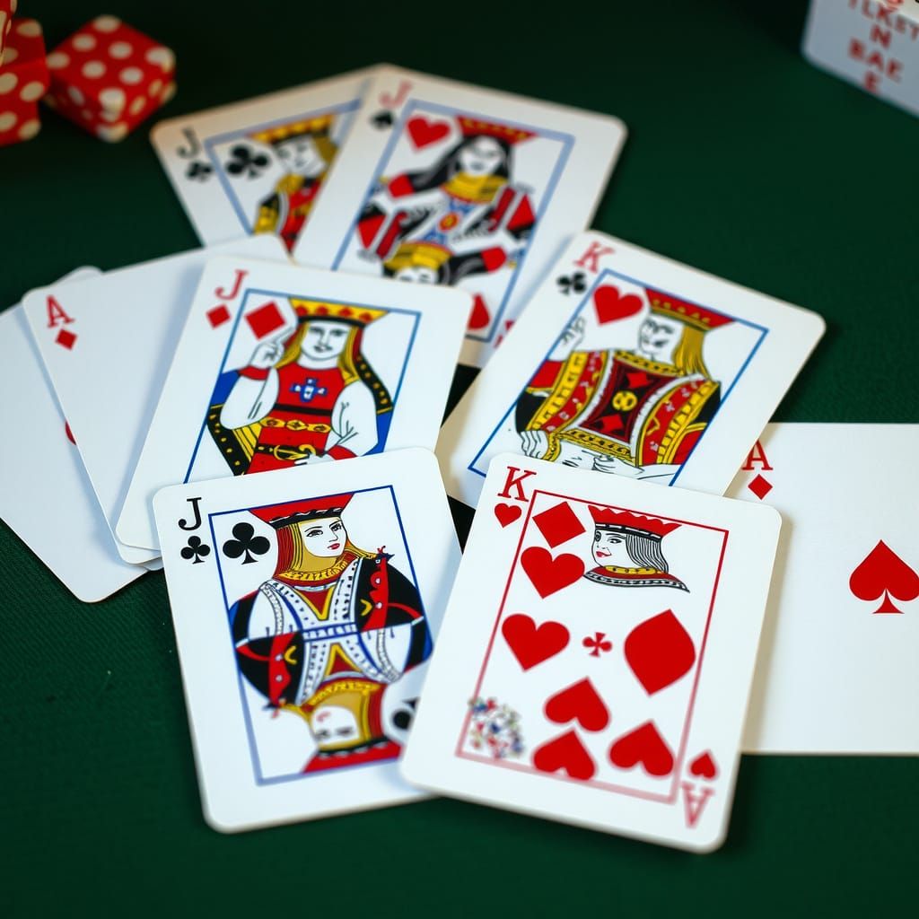 Playing Cards: Pairs of Queens, Jacks, Kings, Aces