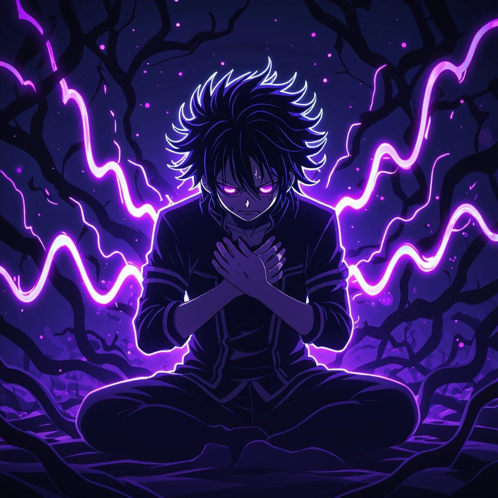 Anime Silhouette of Re:Zero Protagonist in Pain