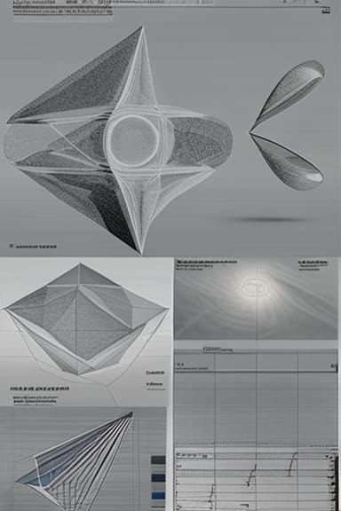 Complex 3D Music Diagram with Anatomical Elements
