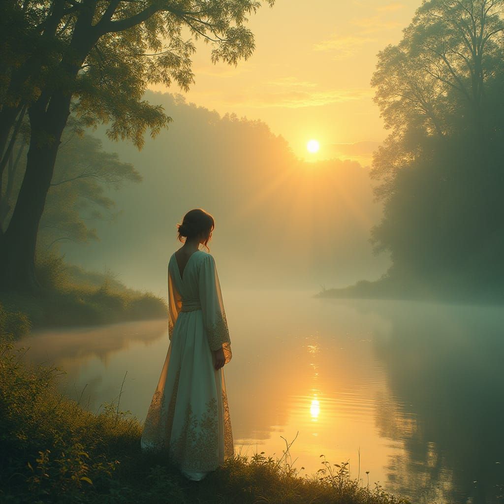 Dramatic Cityscape at Sunset in Dark Noir Style