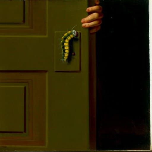 Surreal Nightmare Scene Inspired by Goya and Modigliani