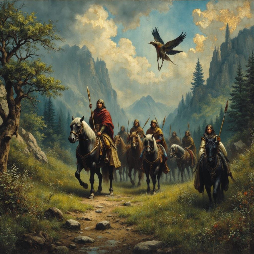 Elves Leaving Middle Earth: Painted Seascapes