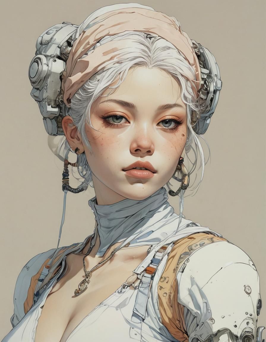 Woman in Bold Color Block Style