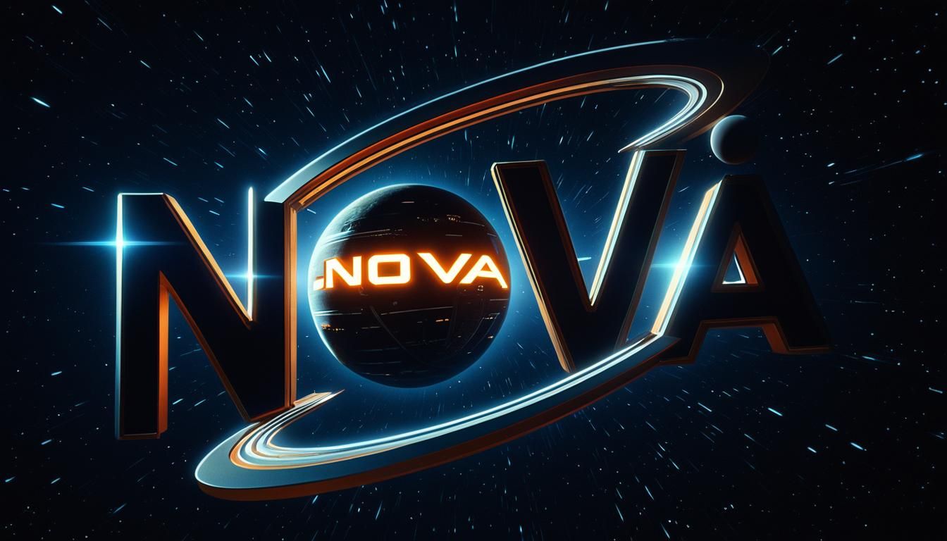 Futuristic Animated Title with Galactic Sci-Fi Elements