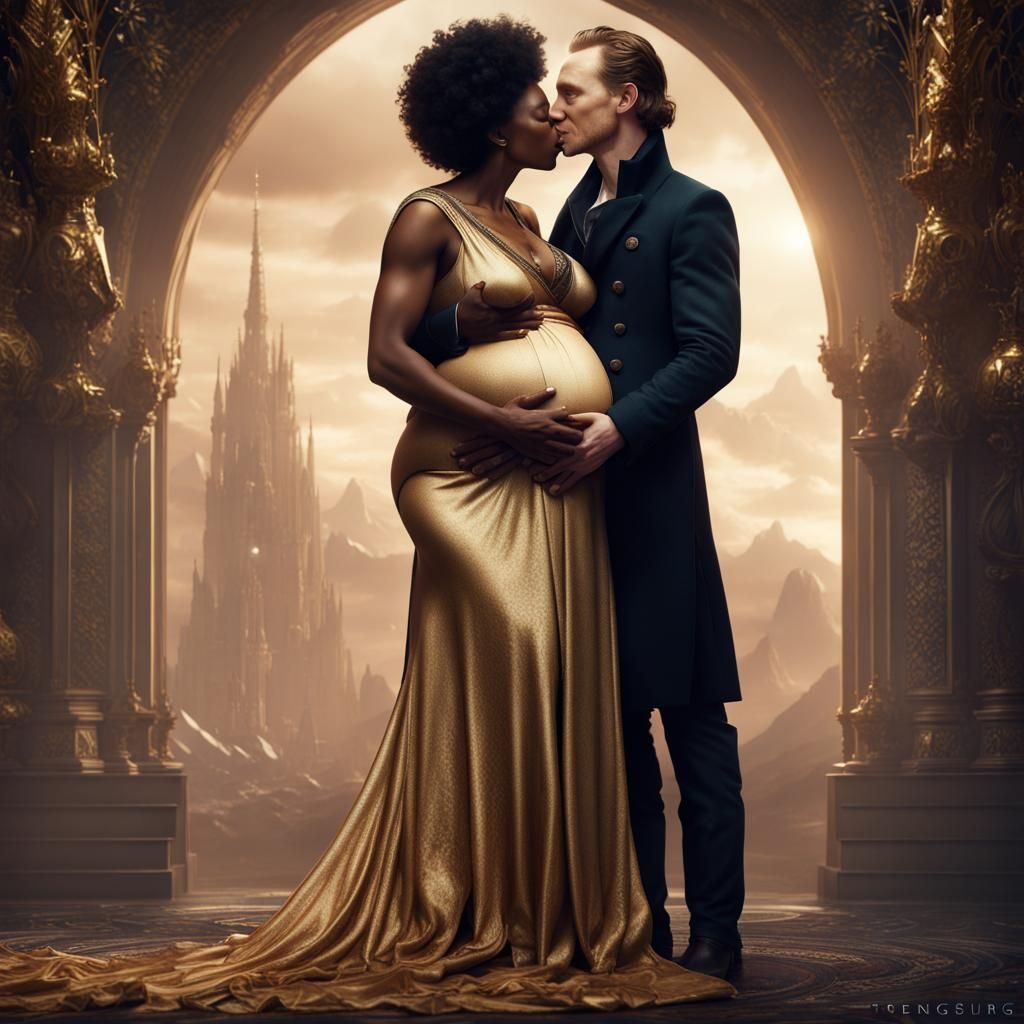 Tom Hiddleston Affectionately Kisses Pregnant Woman
