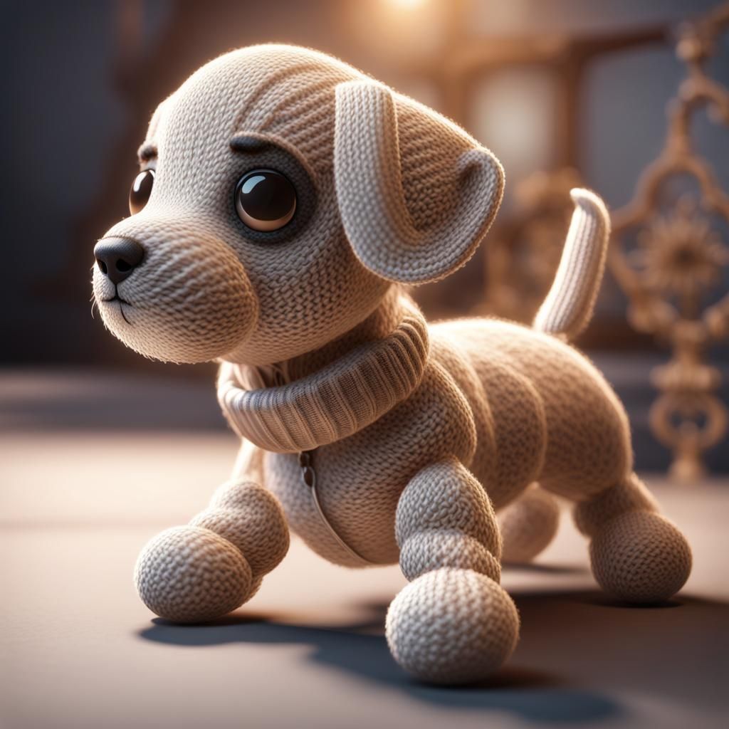 Knitted Puppy