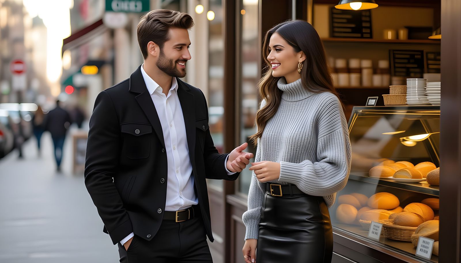 Deli Encounter: Stylish Customers in 4K