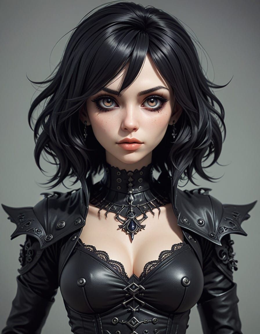 Goth Dommy Mommy, anime style