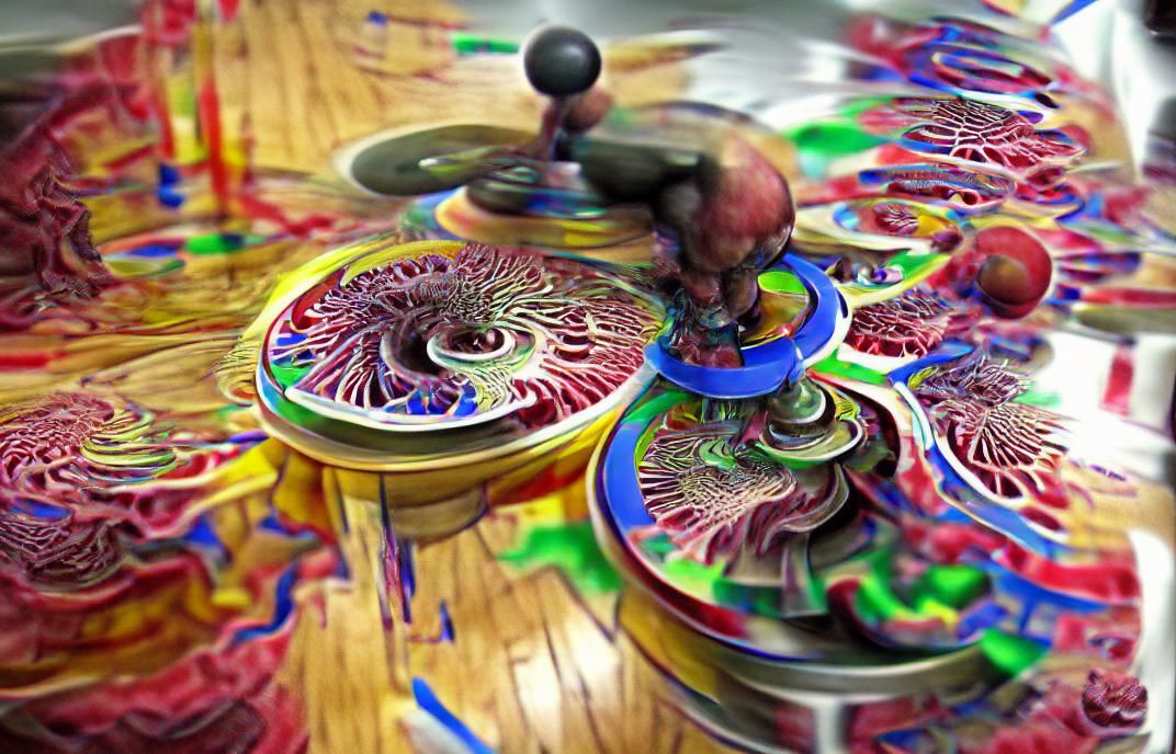 Psychedelic Balanced Mind in Colorful 3D Fractal Art