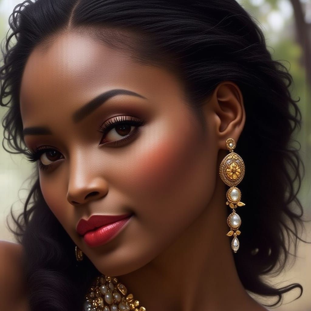 Elegant African Beauty Portrait
