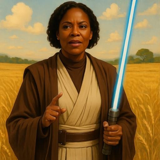 Stephanie Brown Meets Obi-Wan Kenobi in a Field