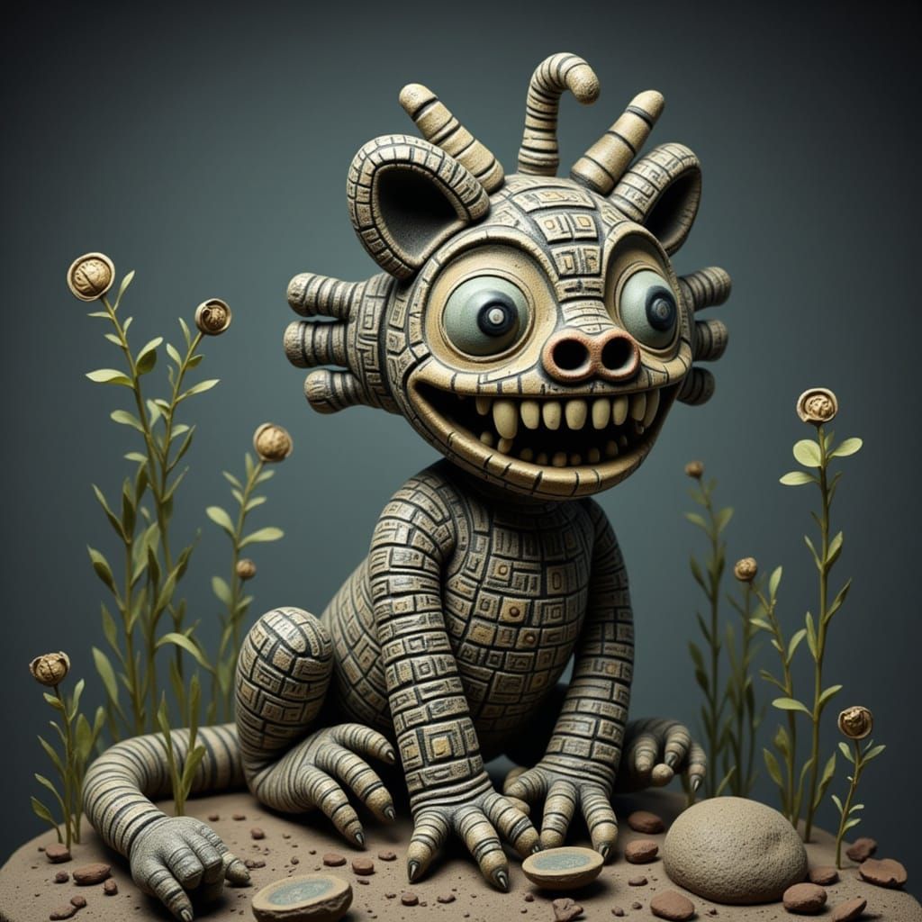 Dark Claymation Dolls in a Surreal World