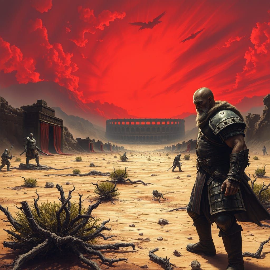 Battle-Scarred Landscapes of the Crimson Arena