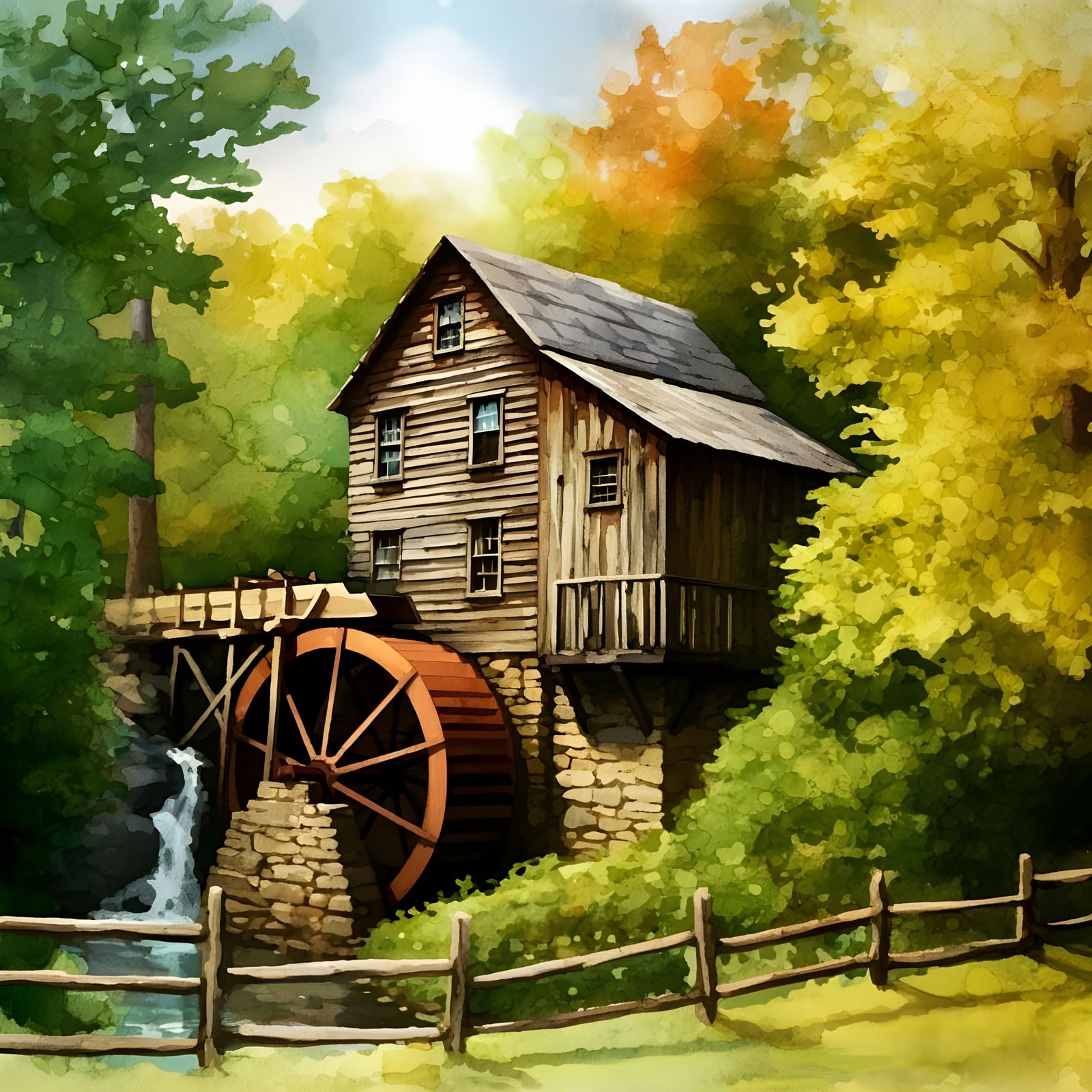 Old water mill, Pigeon Forge, Tennessee