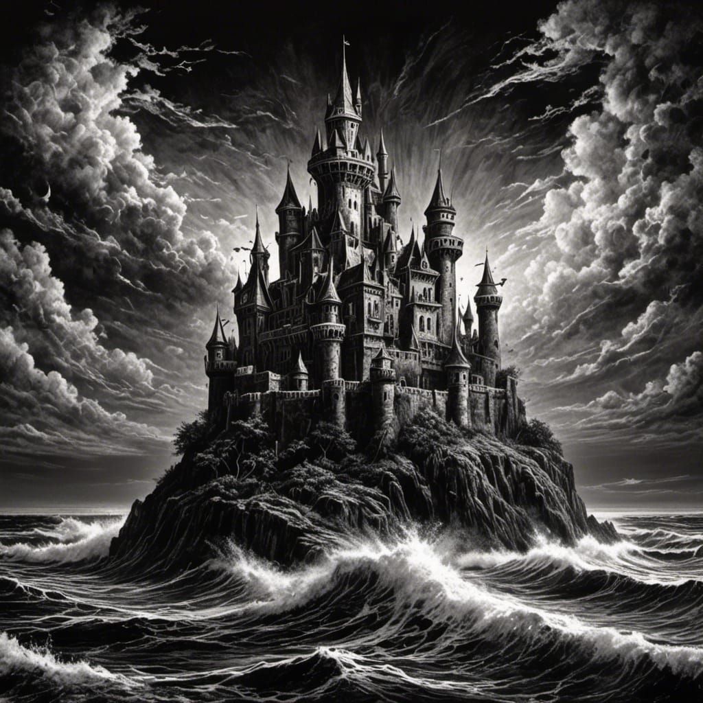 Castle in Black and White