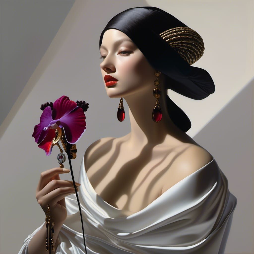 Surreal Abstract Portrait in Magical Realism Style