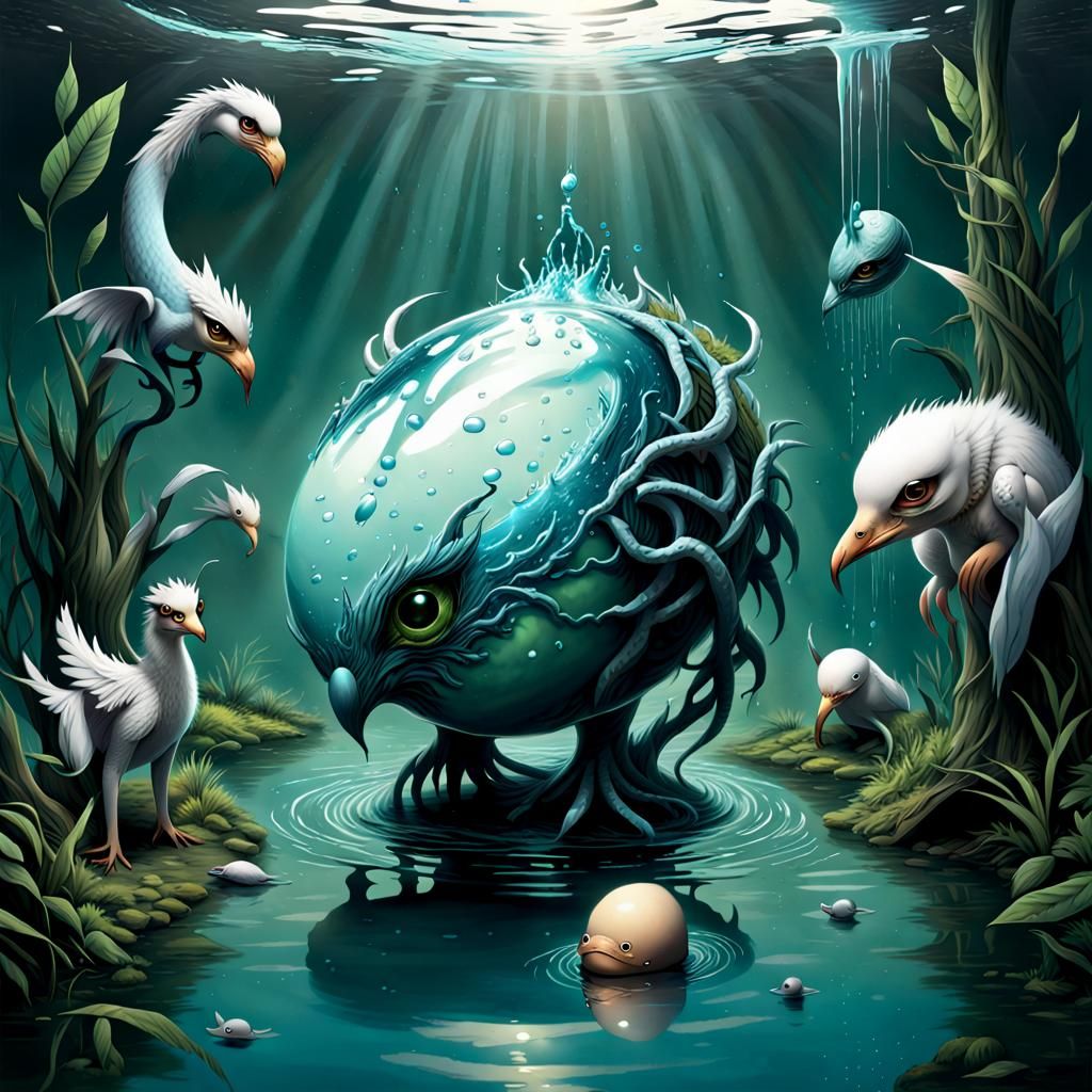 Unnatural Menagerie Hatched from Watery Depths