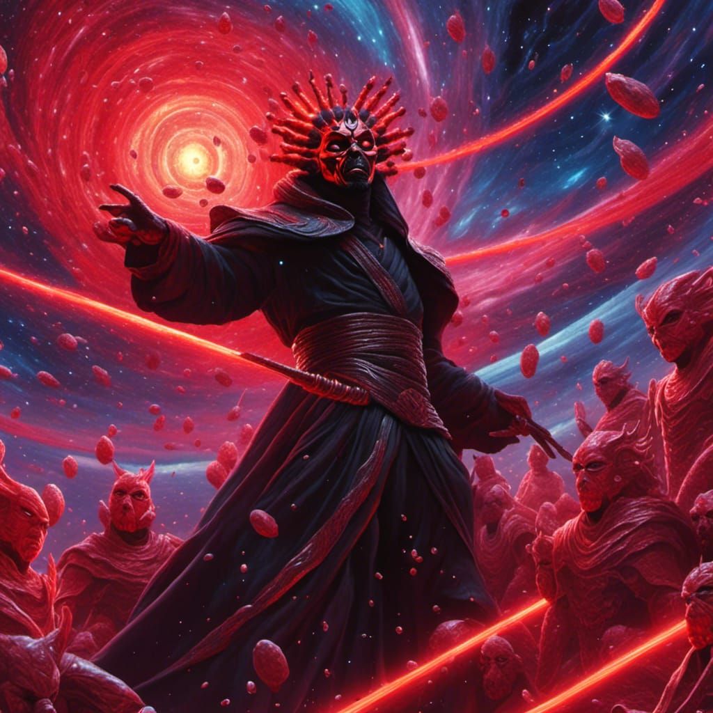 Darth Maul and Red Clones in Astral Battle