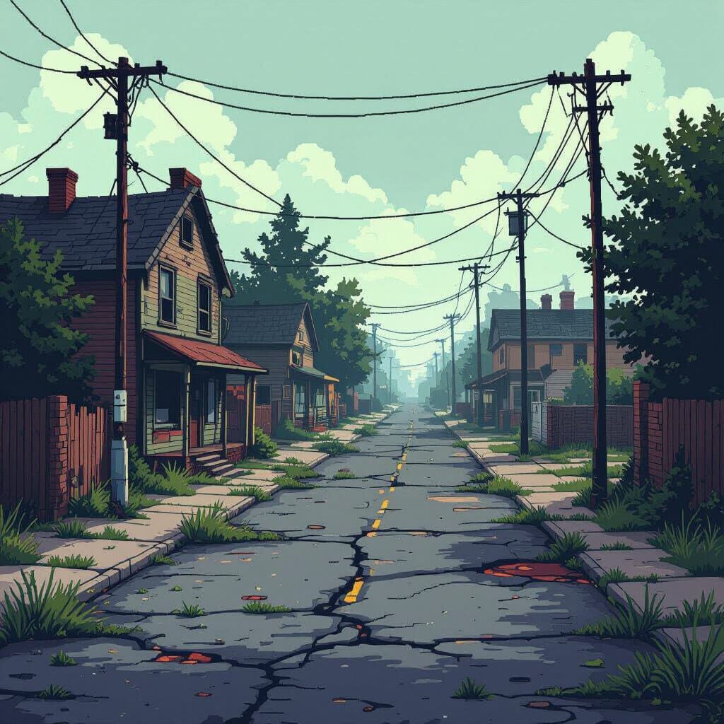 Pixel Art Town Tileset for 2D Games